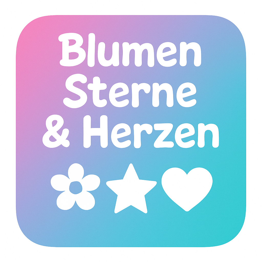 Blumen Sterne Herzen
